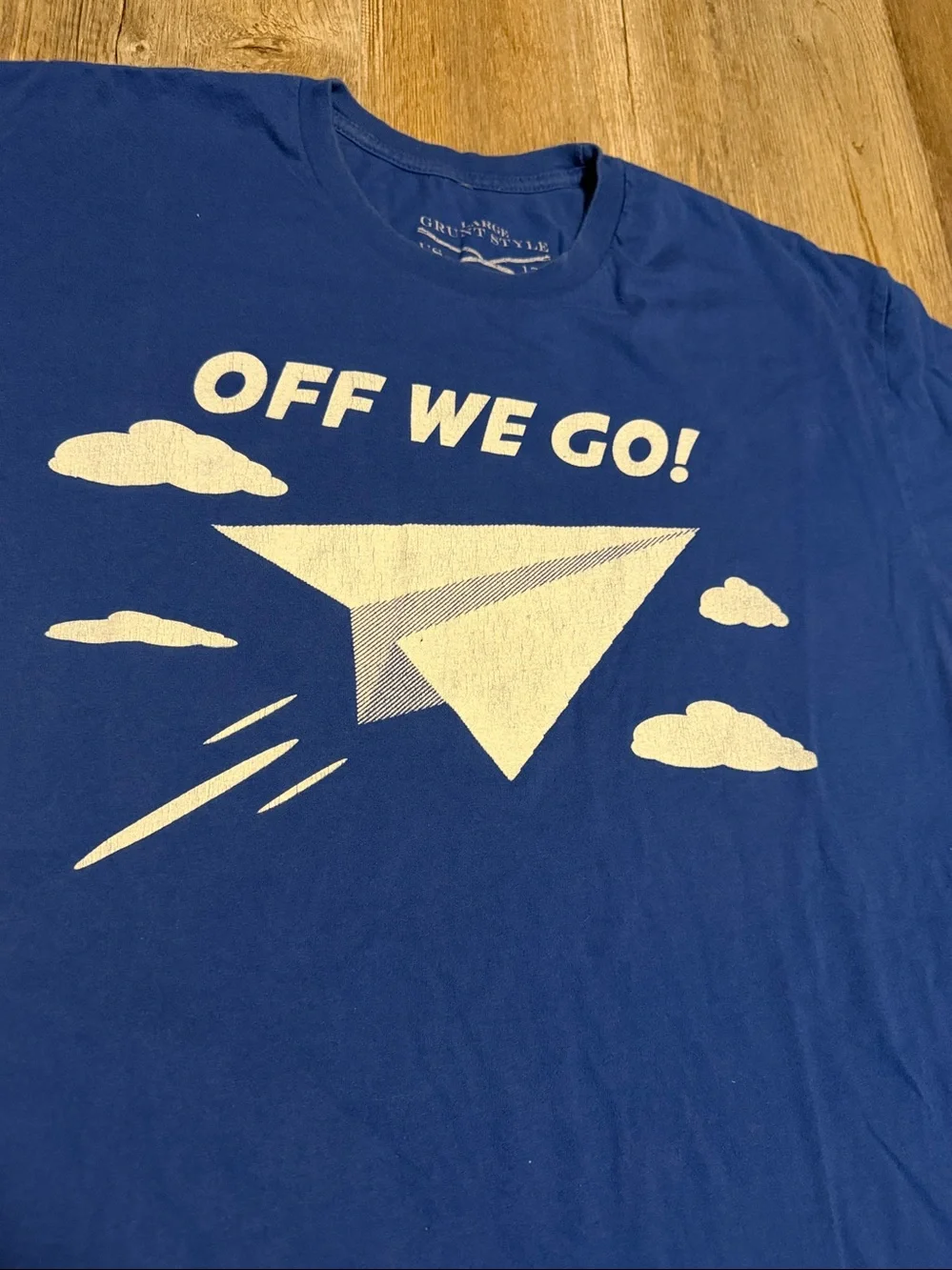 Grunt Style Blue 'Off We Go!' Graphic Tee